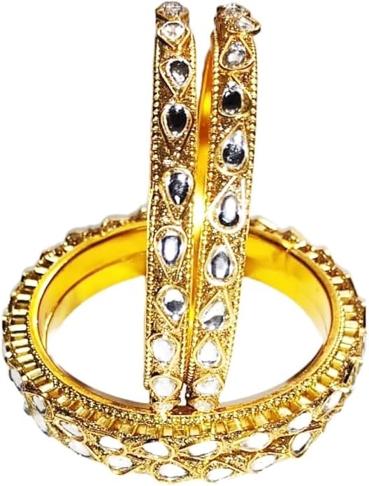 Kundan Gold Plated Bangles