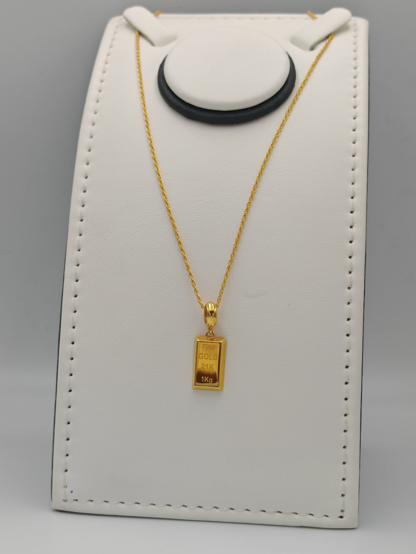 Original Gold Bar Pendant Stainless Steel