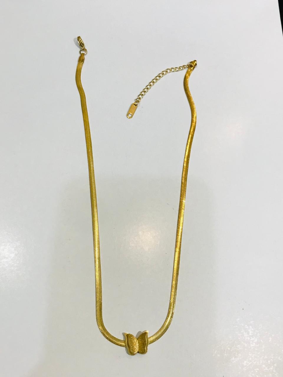 New luxury snake style thick chain Butter fly Necklace