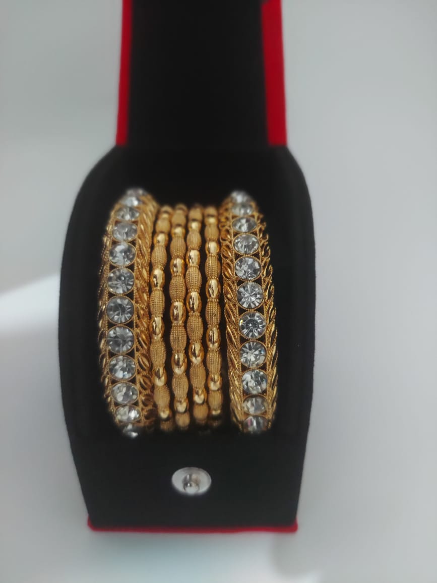 Kundan Gold Plated Bangles